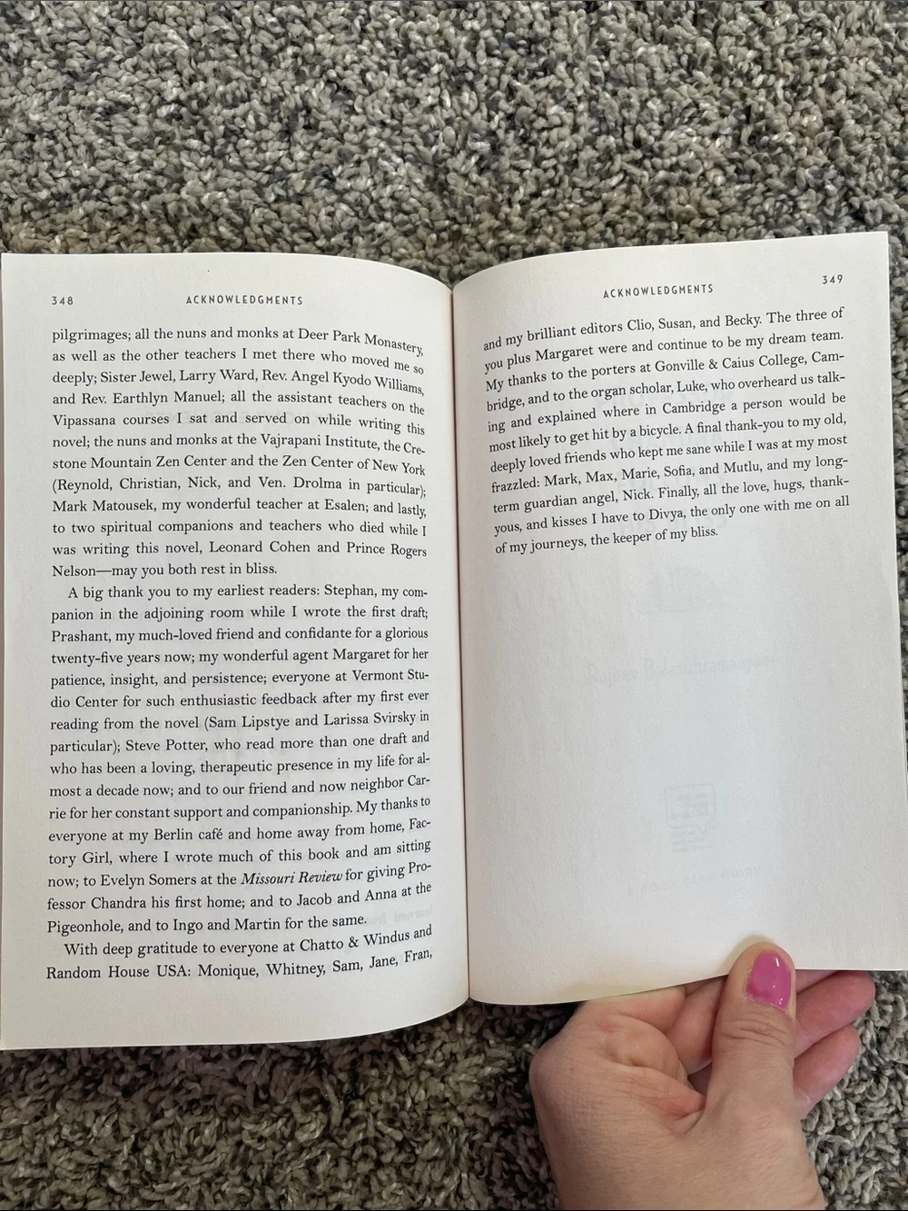 Book: professor Chandra follows his Bliss by Rajeev Balasubramanyam